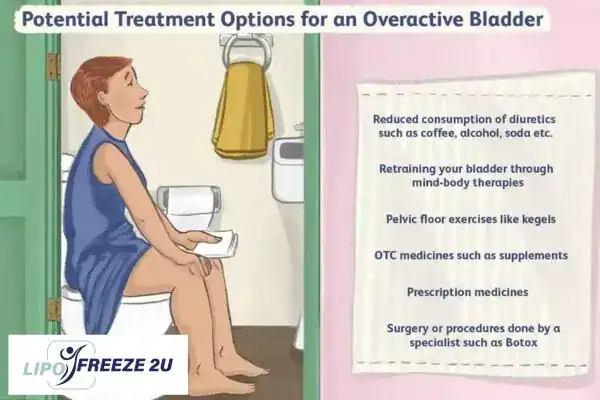 image of woman on toilet because of an overactive bladder Warrington