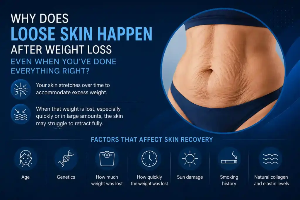 Why Does Loose Skin Happen After Weight Loss Even When You’ve Done Everything Right Warrington?